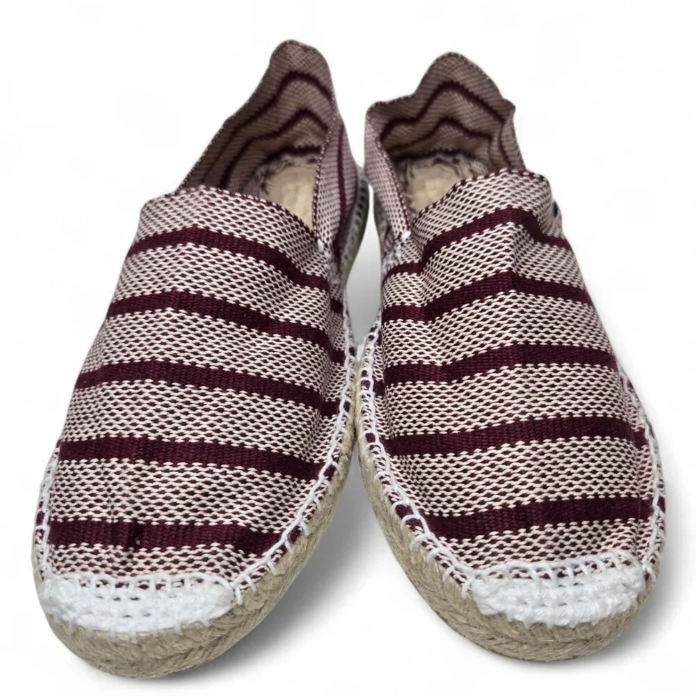 Alpargatus Espadrille Flats Women's Striped Handmade Resort‎ Rope Slip On 9.5